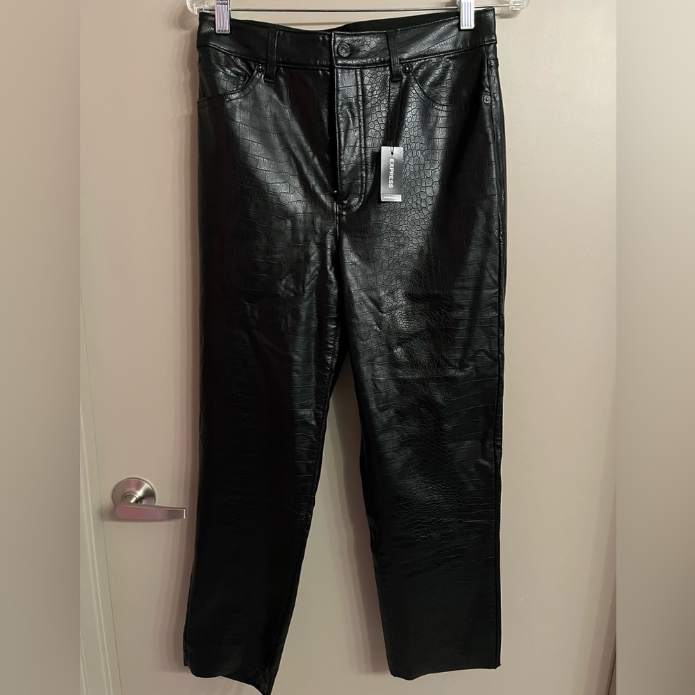Express Leather Pants NWT